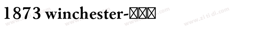 1873 winchester字体转换